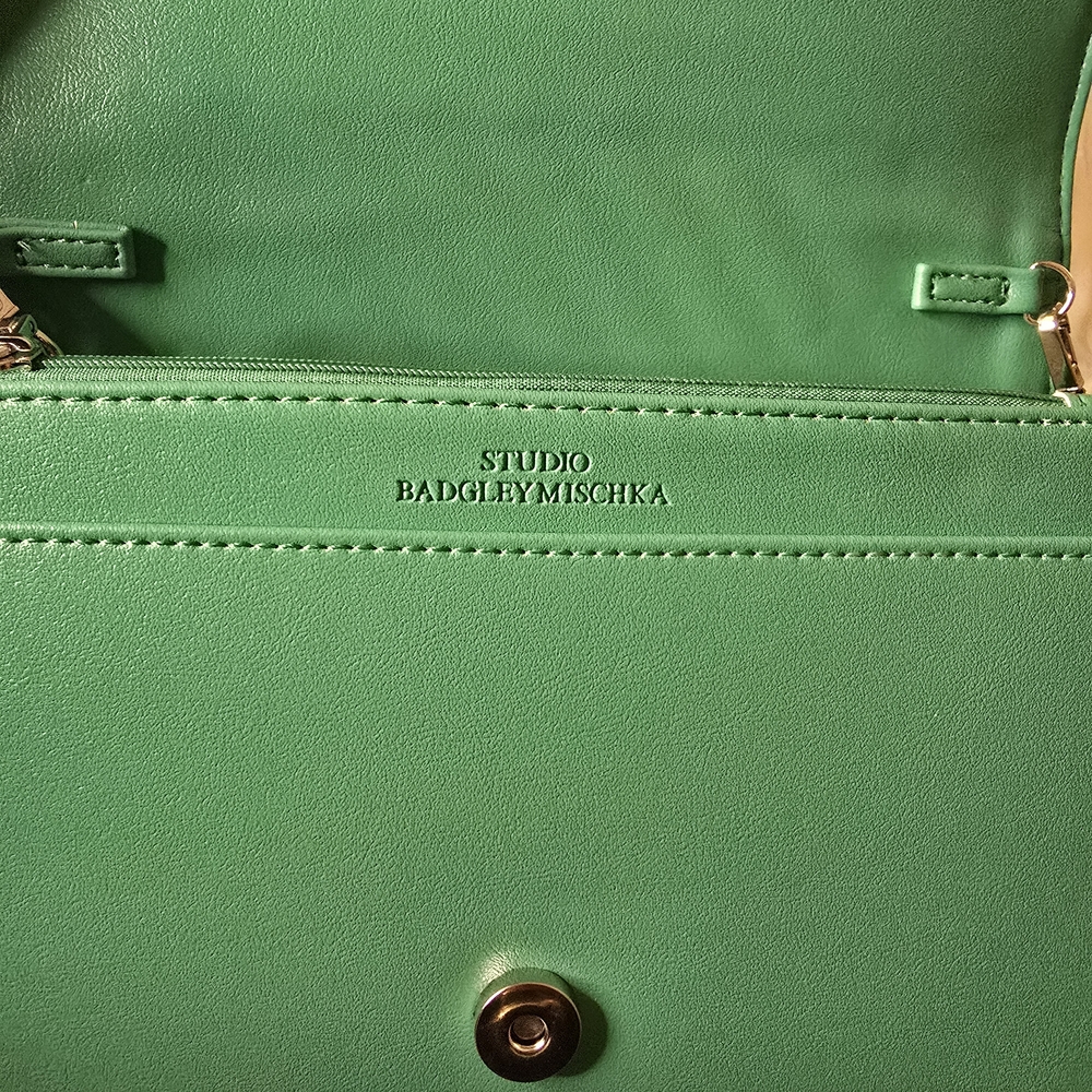 Badgley Mischka Emerald Quilted Crossbody Bag - Picture 5 of 6